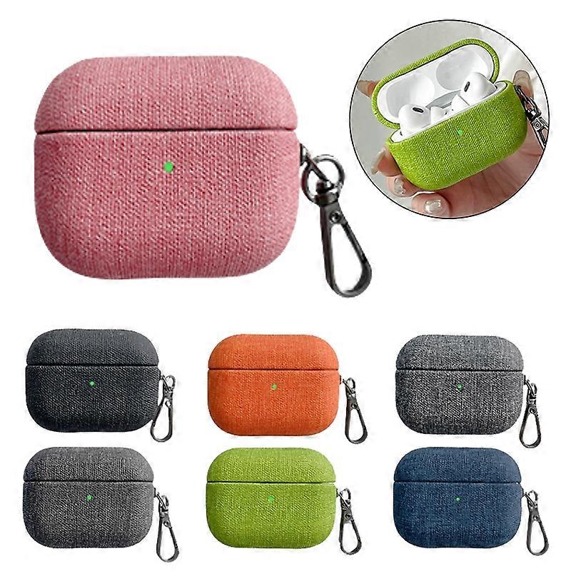 Fine Cloth Texture Earbuds Box PC Case with Hook