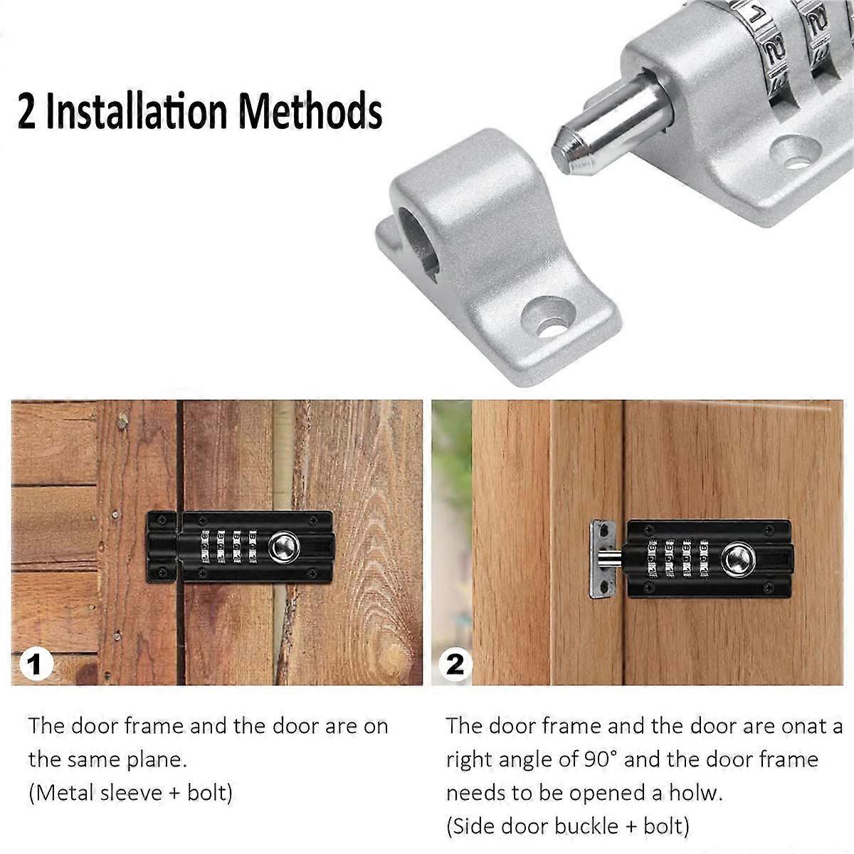 Plated Keyless Latch with Tamper Screw