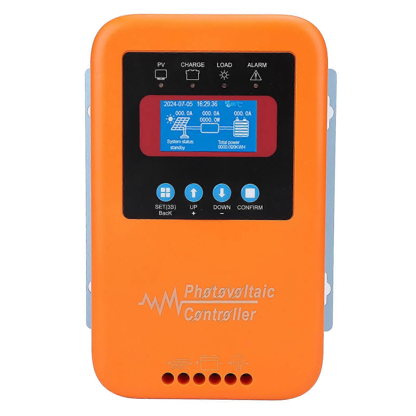 MPPT Charge 12V 24V 36V 48V Solar Panel Battery Regulator LCD Backlight Display 80A Photovoltaic Controller