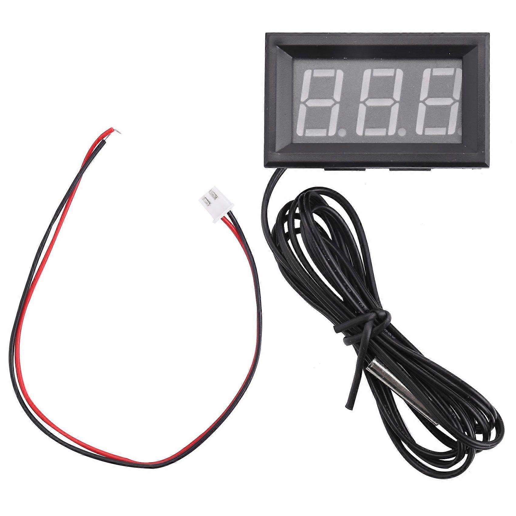 DC 5 - 12 V - 50 - 110 degree C Digital thermometer Thermometer Refrigerator Temperature detector with probe [parallel item] Blue