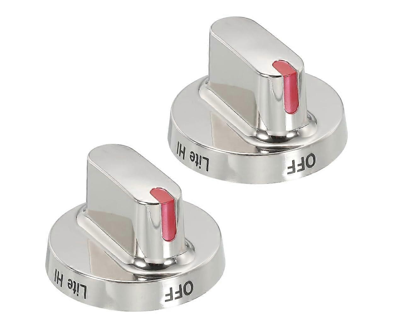 2PS Gas Range Burner Knob Kit Replacement for Samsung NX58F5500SB/AA, NX58F5500SS/AA, NX58F5500SB/AA-01, NX58F5500SS/AA-01