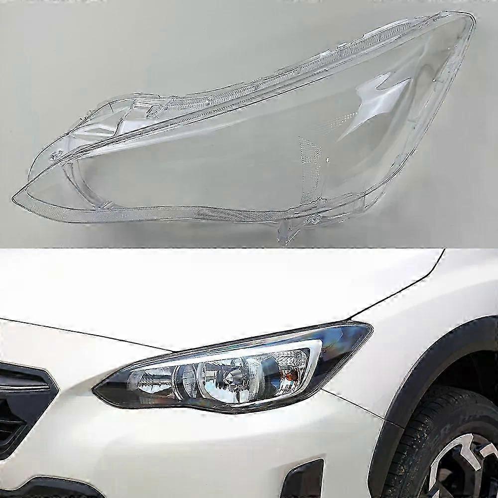 For Subaru Xv 2018-2022 Plexiglass Front Headlamp Cover Transparent Lampshade Lamp Shade Headlight Shell