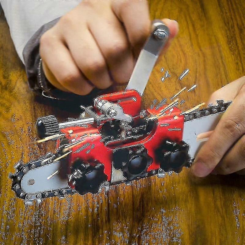 Chainsaw Sharpener, Portable Chainsaw Chain Sharpener Woodworking Grinding Stone Electric Chainsaw Sharpener Tool