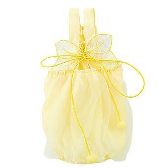 Dog Dress Sweet Clothes Cat Skirt Princess Costume Adjustable Pet for Spring Summer Wedding Party(Yellow)
