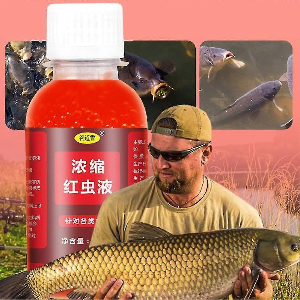 100ml Güçlü Balık Çekici Konsantre Kırmızı Solucan Sıvı Balık Yemi Katkı Maddesi