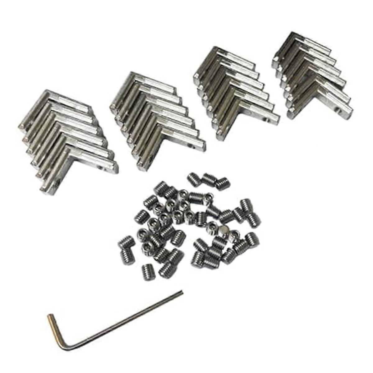 2020 Series L-Shape Interior Inside Corner Connector Silver