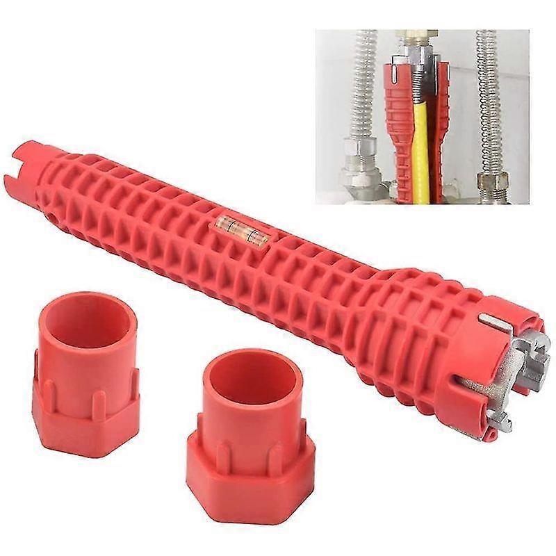 Lebanghui Multifunctional Basin Wrench (8-in-1) Plumbing Tools Faucet Wrench Tool Faucet Socket Wrench