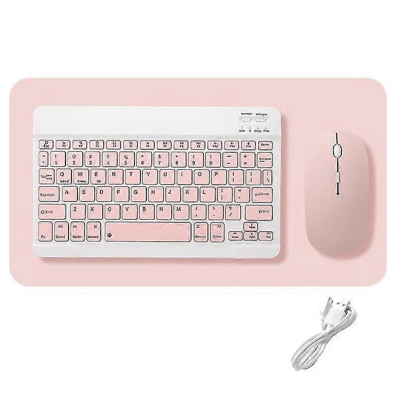 Lebanghui Protable langaton Bluetooth-näppäimistö ja -hiiri yhdistelmä ladattava johdoton 10 tuumaa
