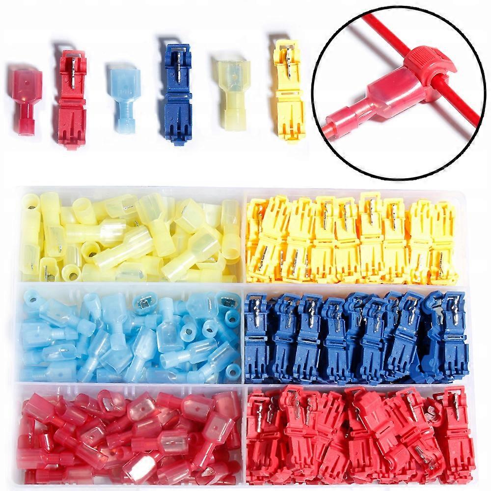 240pcs Attaches rapides Blocs de jonction électriques Set Type-t