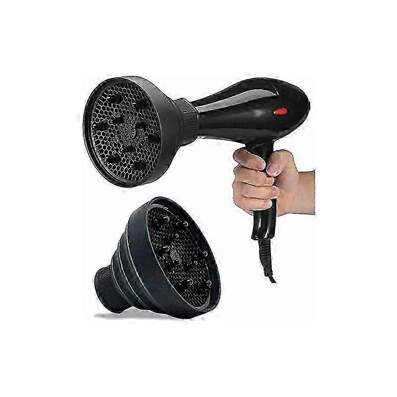 Hot air diffuser for curly hair, gentle drying, defined curls without frizz effect