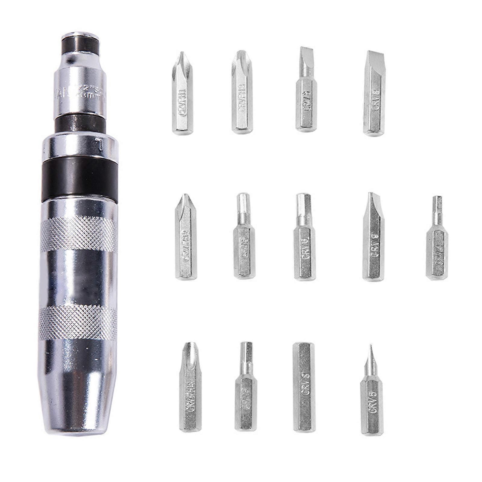 13pcs Quality Shock Screwdriver Set Screw Extractor and Remover Long Lasting Tools for Repairs Various DIY Project Multicolor