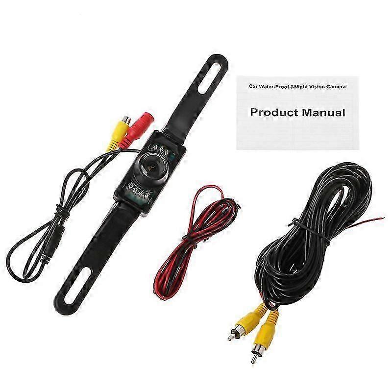 Clear Car Rear View Camera 7 LED Trajectory Tracks Camera Safe Parking Monitor