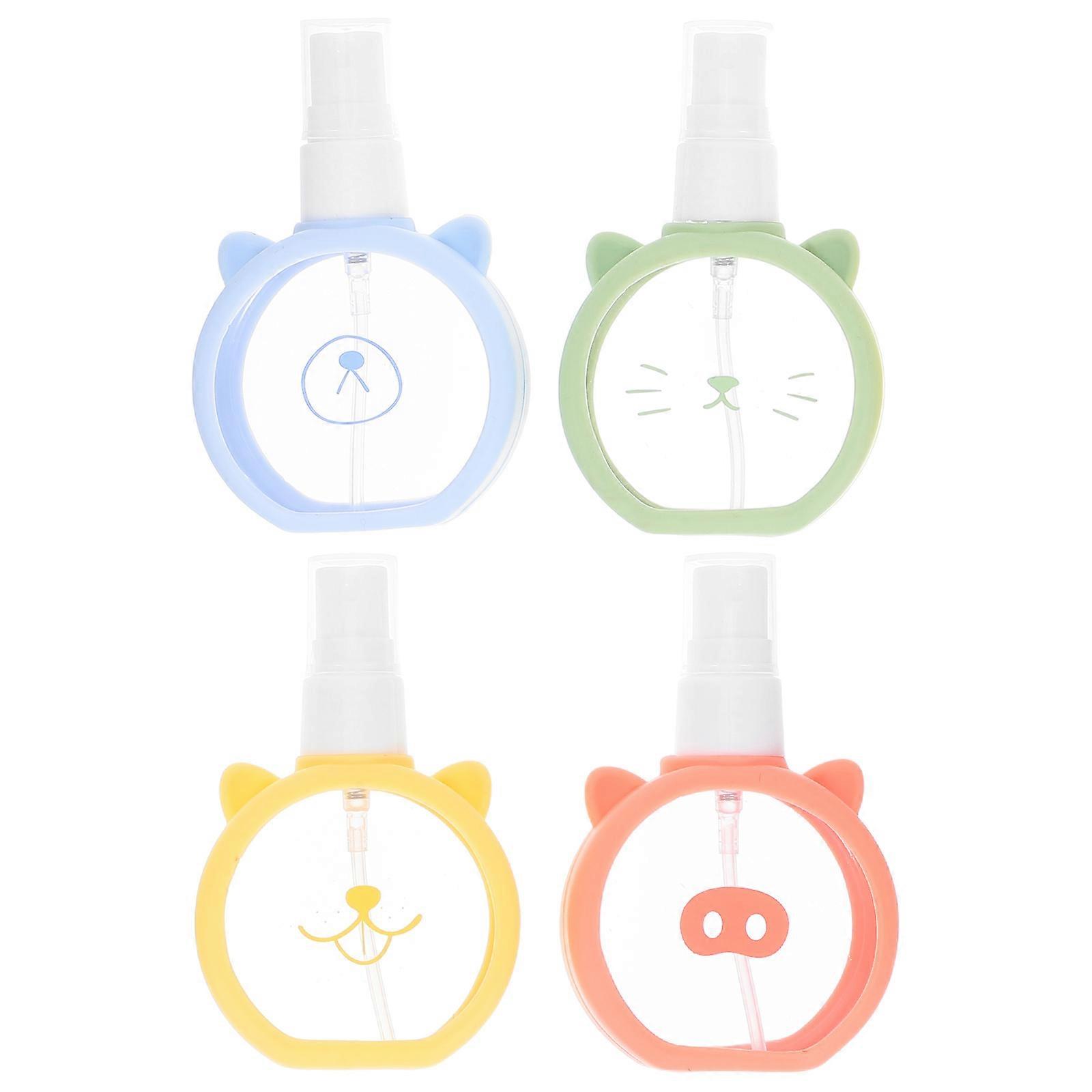 4pcs Refillable Travel Spray Bottles for Face, Hair & DIY Cosmetics – Portable Mist Bottles in Assorted Colors