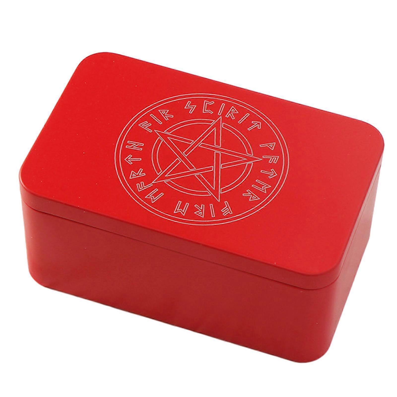 Playing Card Box Trading Card Case Card Storage Can Card Organizers Card Case Empty Metal Storage Box for Gaming Cards