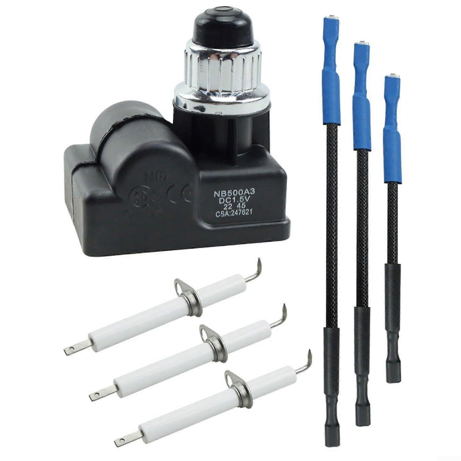 Grill ignition set TSIG3007 for Pitboss Memphis Grill BS plastic replacement parts with electrode wires talled 3