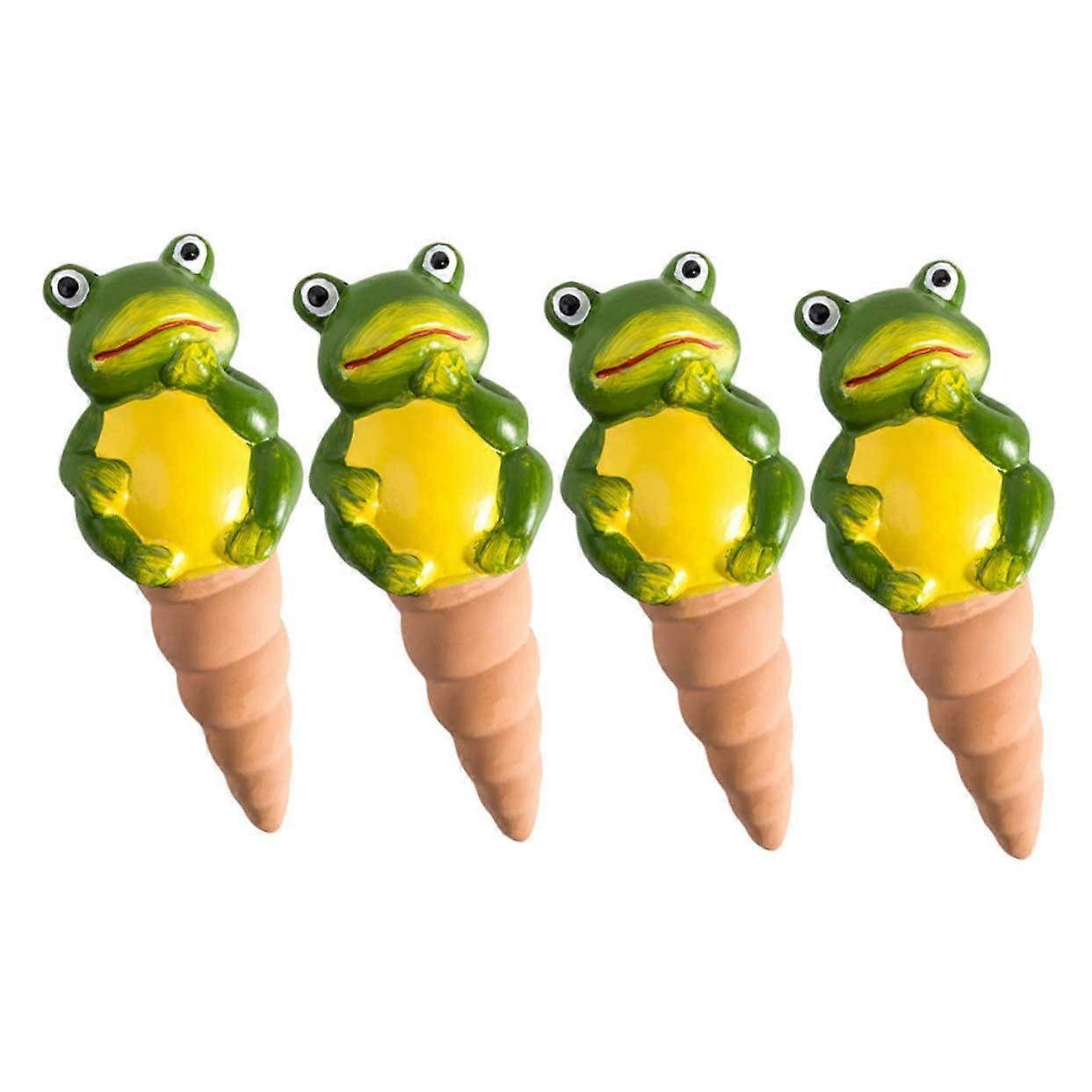 Automatic Irrigation Device For Indoor And Outdoor Plants, Ceramic Drip Emitter, Continuous Drip, 4-Pack, 17x6.5 cm