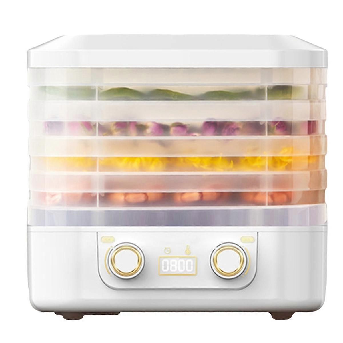 Food Dehydrator Machine for Fruits/Meats/Snacks Adjustable Timer and Temperature Control Suitable f