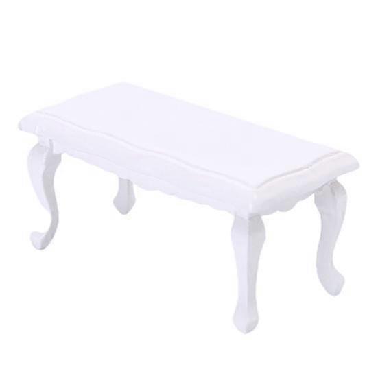 Collectible Small Creative 1:12 High Simulation Wooden Teatable Model Mini House Accessories Dollhouse Coffee Table