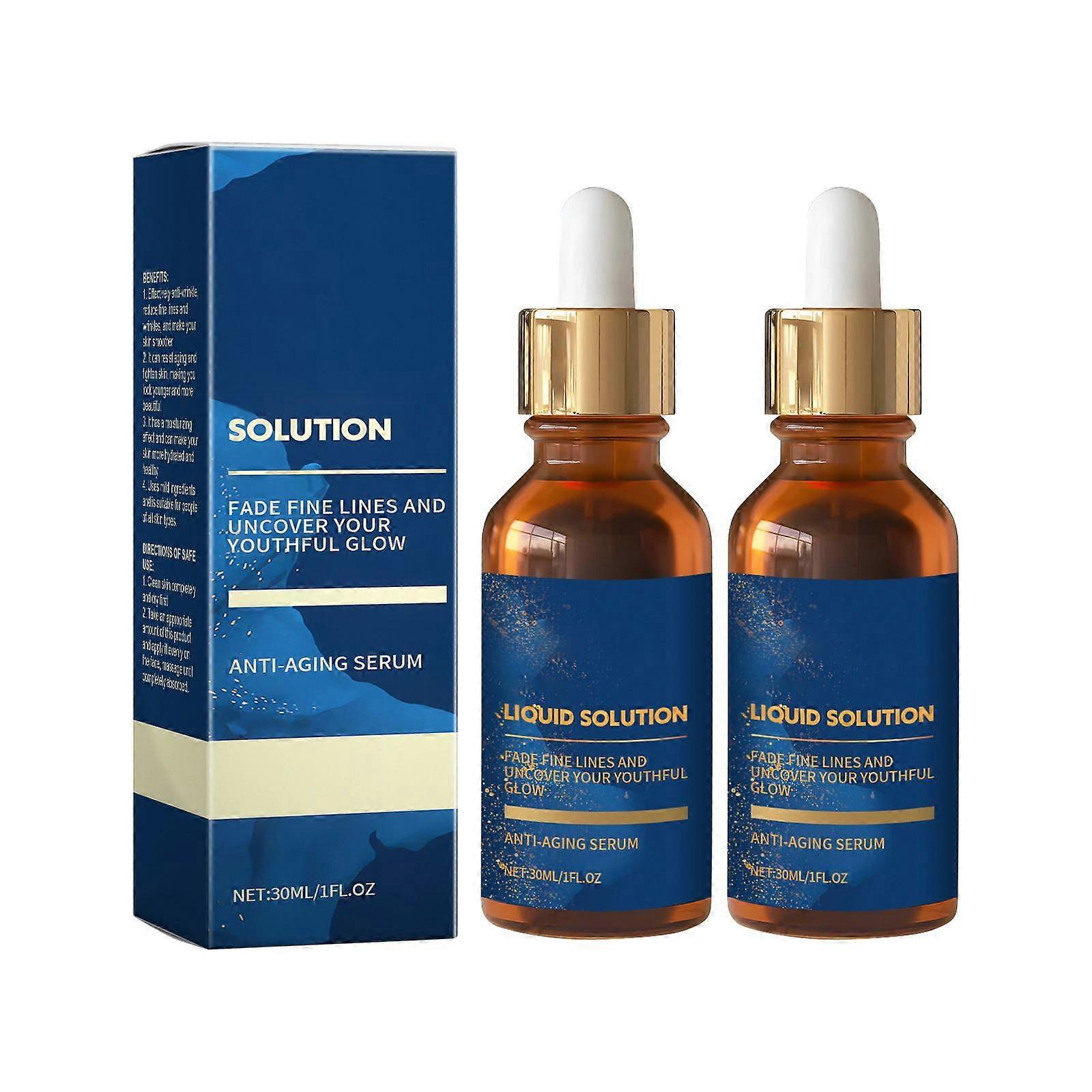 Natychmiastowe efekty Serum przeciwzmarszczkowe do twarzy Głęboko ujędrniające serum przeciwstarzeniowe redukuje drobne linie i zmarszczki, 60ML