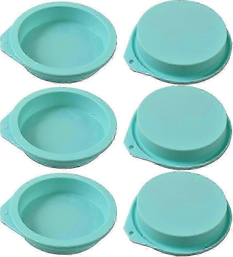 6 kpl tarttumattomat silikoniset pyöreät kakkuvuoat