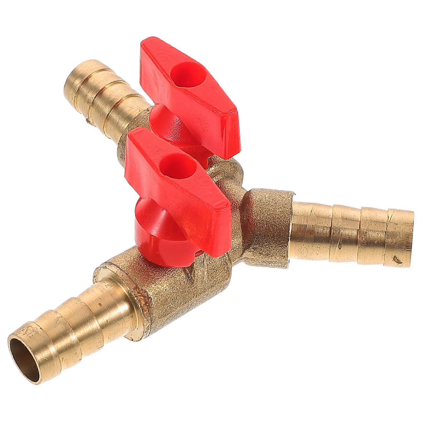 Y Shape Three-way Valve, Efficient Gas Distribution Hose Barb Fit