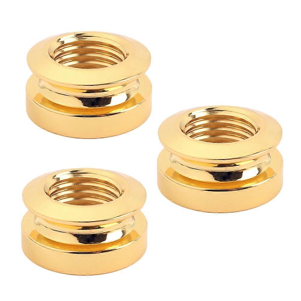 Golden Guitar Strap Buttons Replacement Set Durable Endpin Jack for Electric Bass with Easy Installation and Modern Design