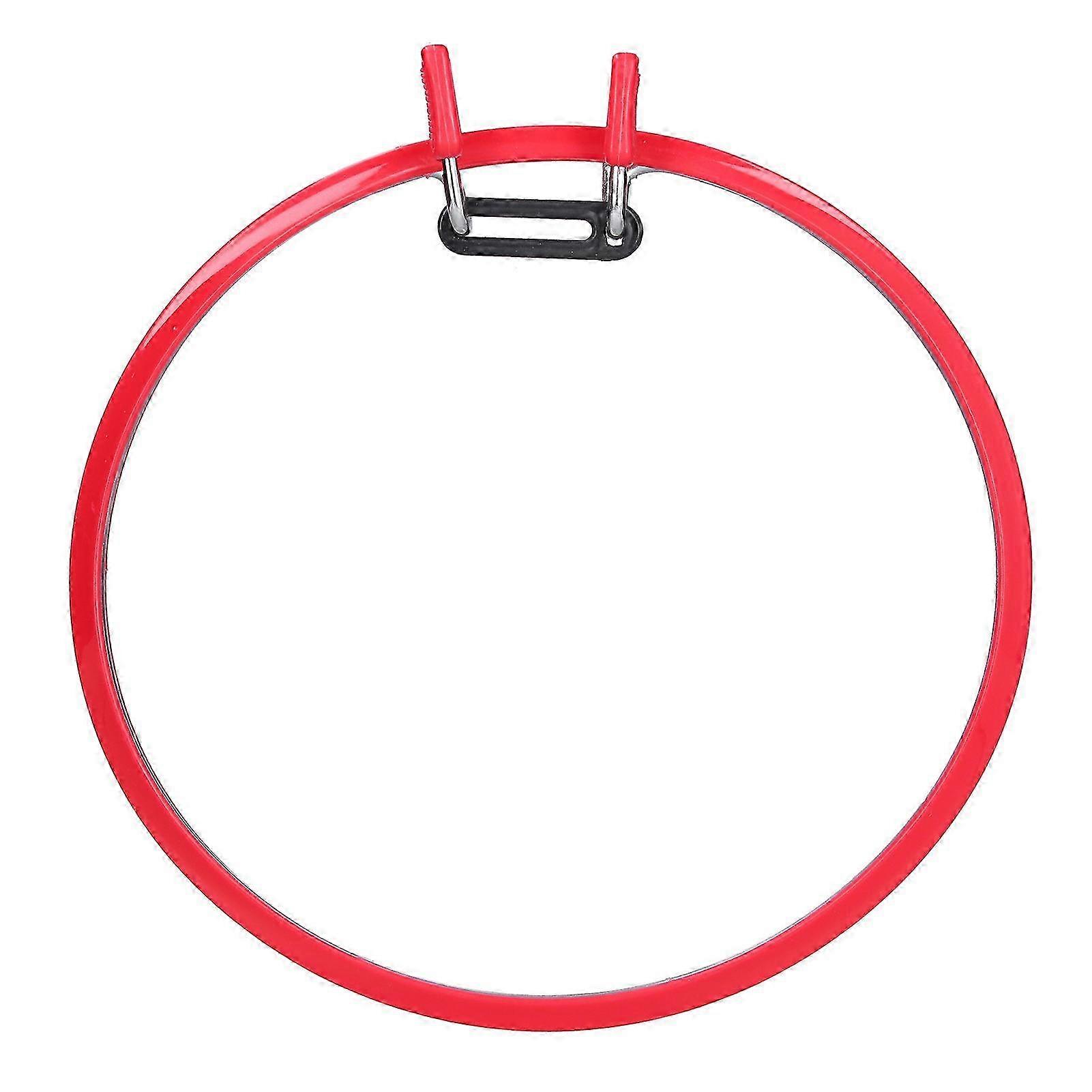 Red Plastic Cross Stitch Embroidery Hoop Ring Frame Spring Style
