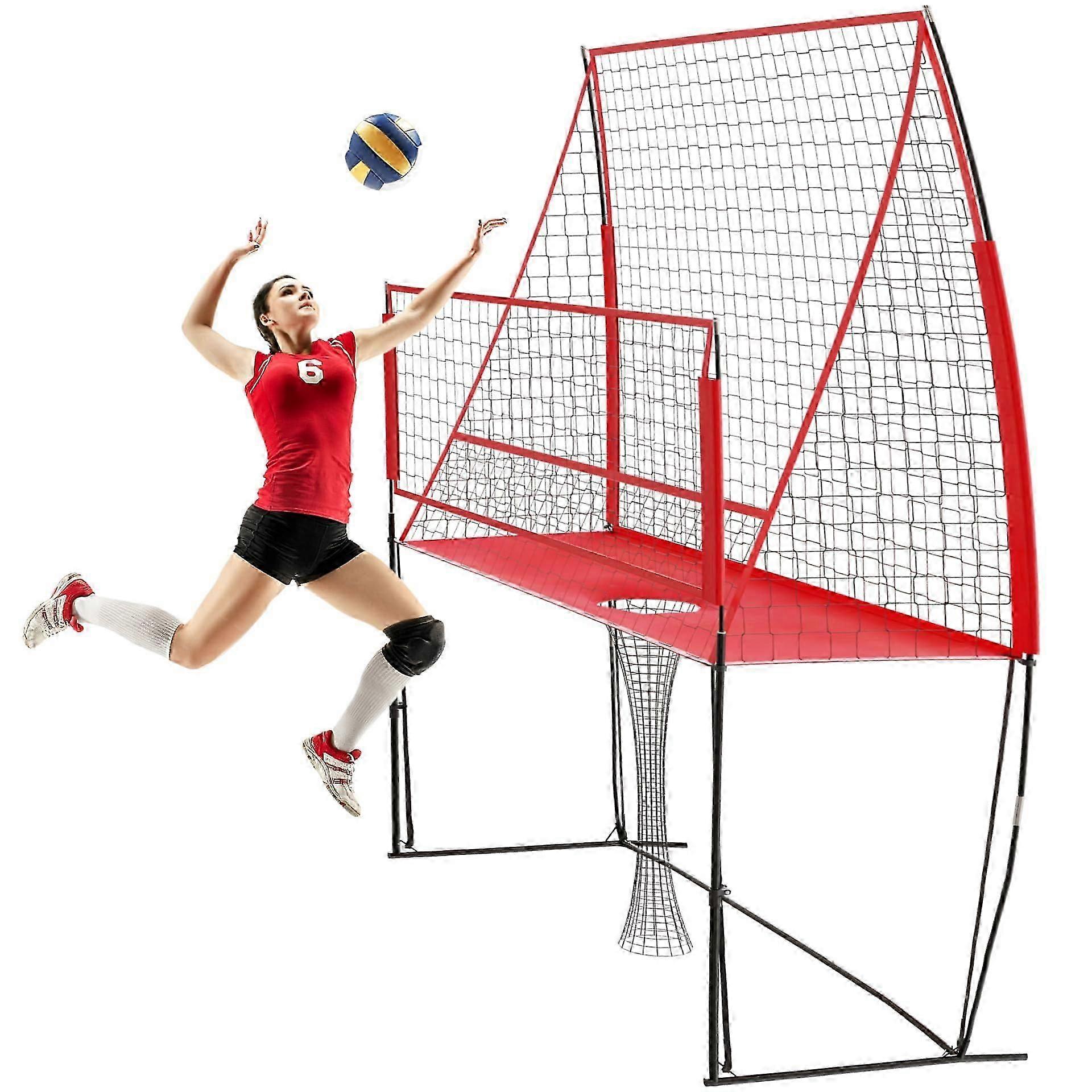 Volleyball Training Equipment Net, 8 X 11 FT Adjustable Volleyball Practice Net Station