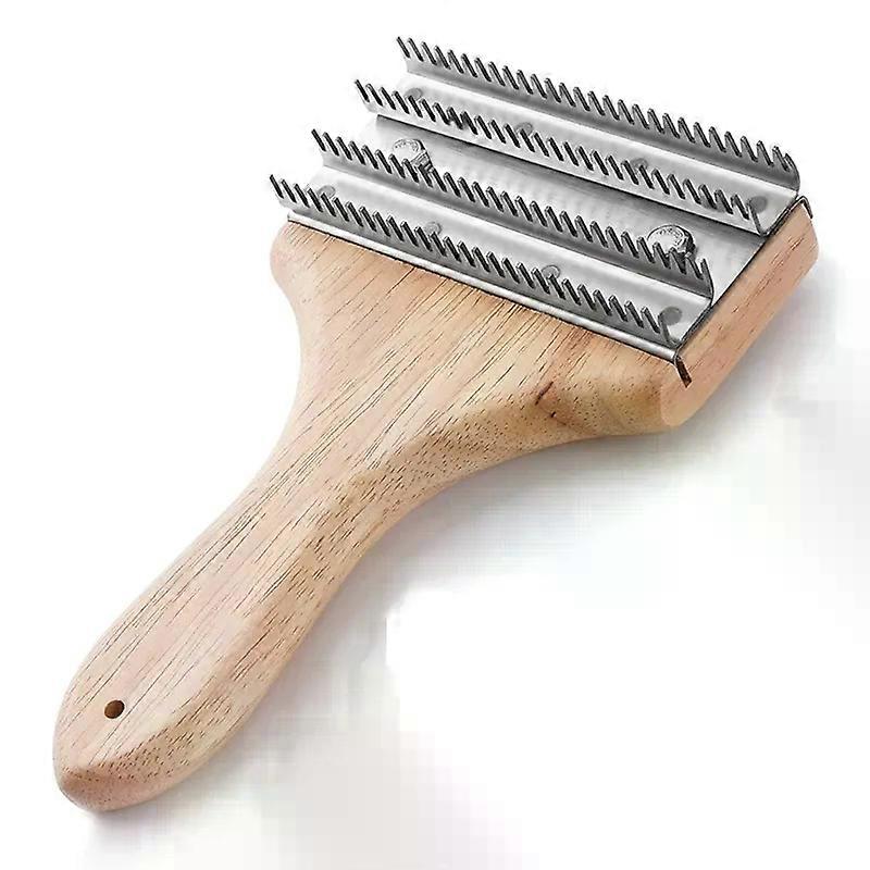 One-Handed 7-3/4 Inch Polishing Buff Wheel Rake For Removing Residual Compounds And Metal From Buffing Wheels