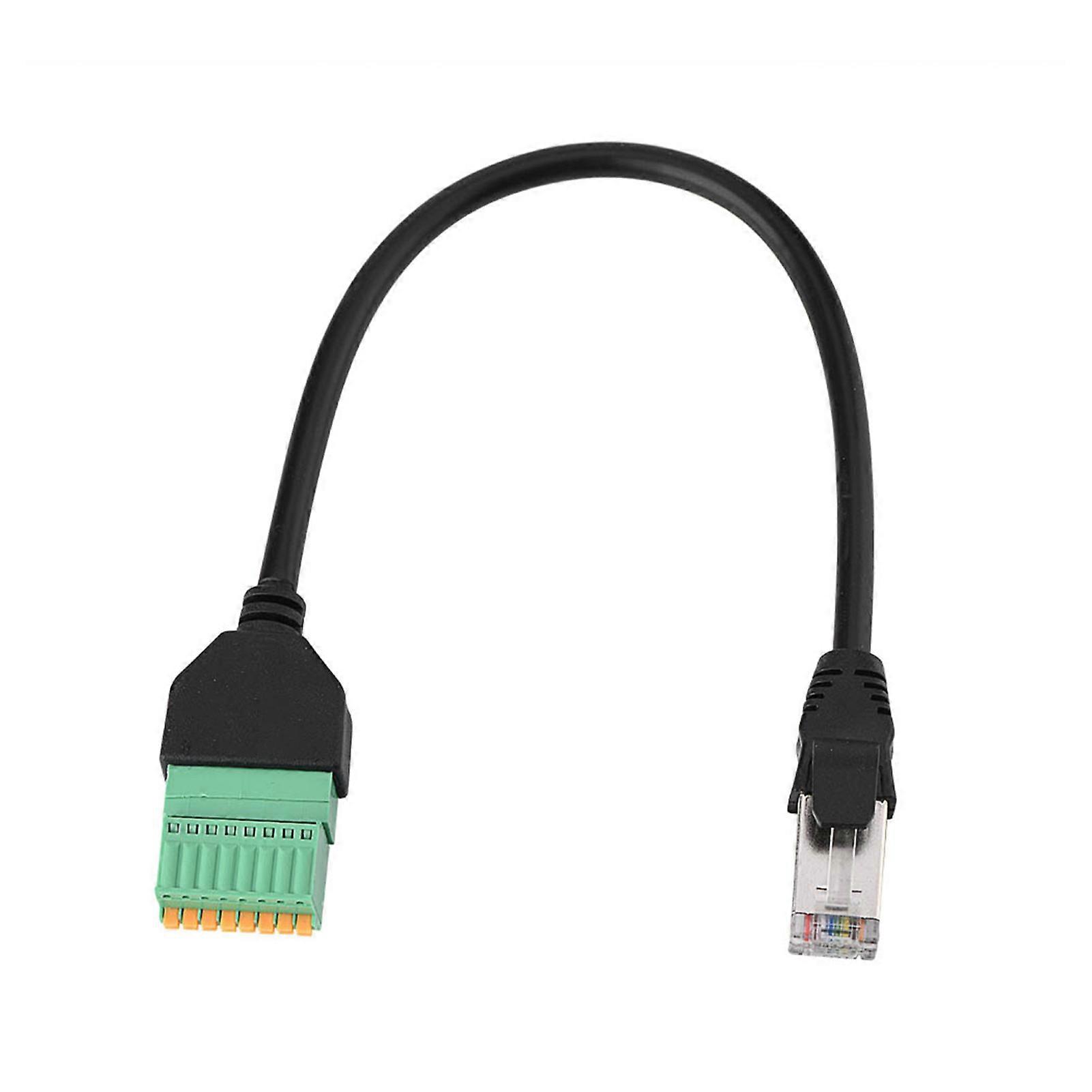 RJ45 Male to 8 Pin Spring Terminal Adapter Cable