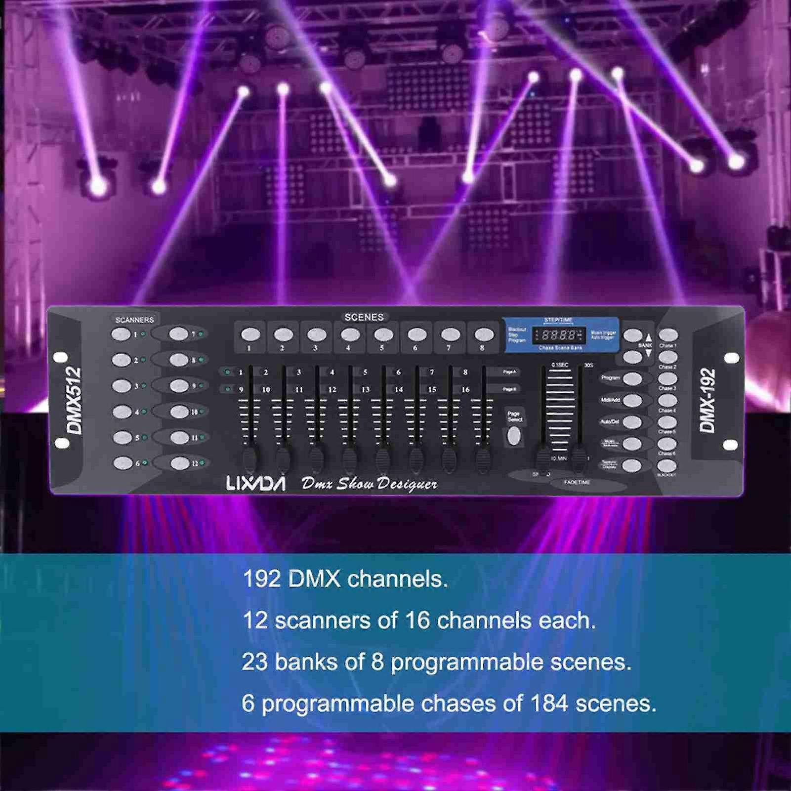 DMX512 Controller Light Controller Lighting Mixer Board Console for Light Shows