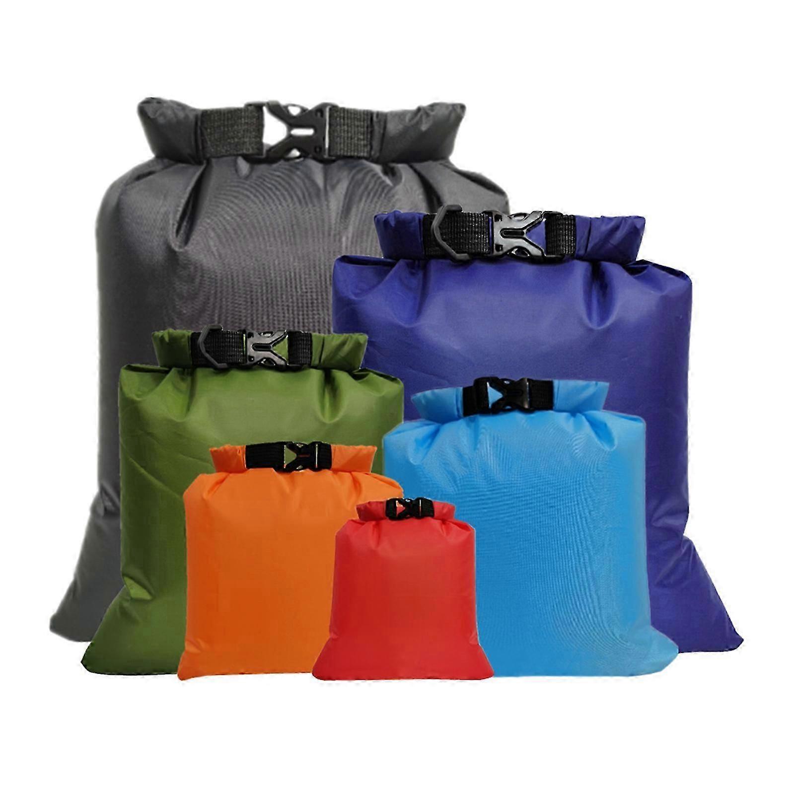 6 PCS Outdoor Waterproof Bag Dry Sack for Drifting Boating Floating Kayaking Beach