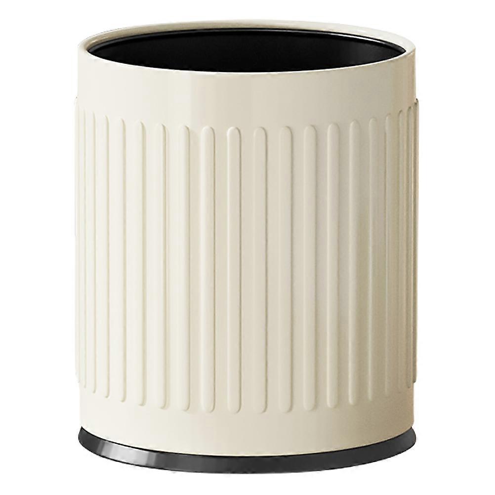 Trashcan Garbage Can Large Opening Design Easy to Clean PP Material 10L For Office 1Pcs