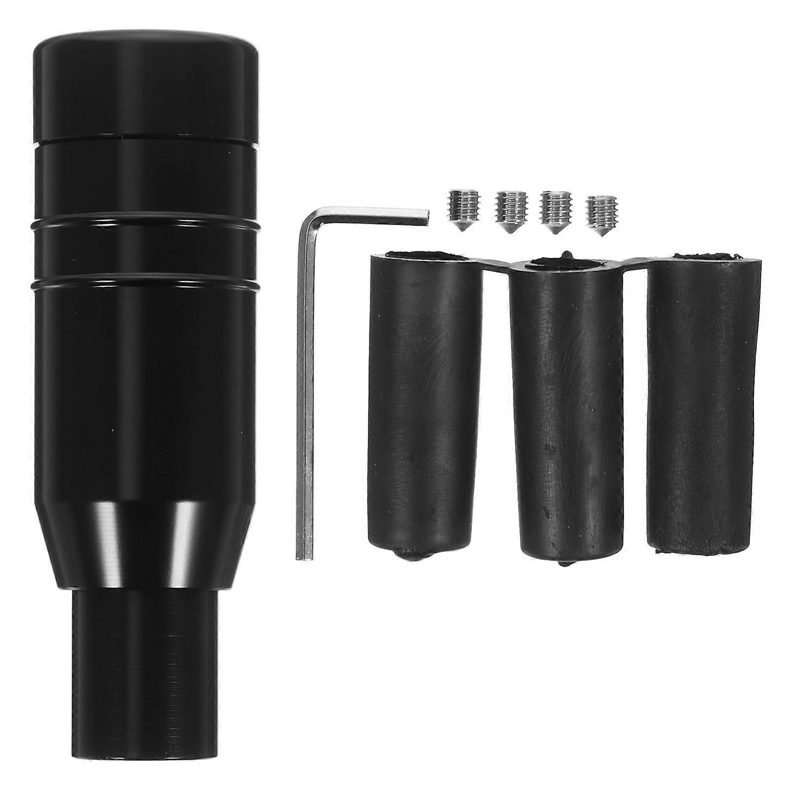 Universal Knob Metal Stick Handle Cool Appearance Spiral Apron Design For Automobile Modification 1Pack