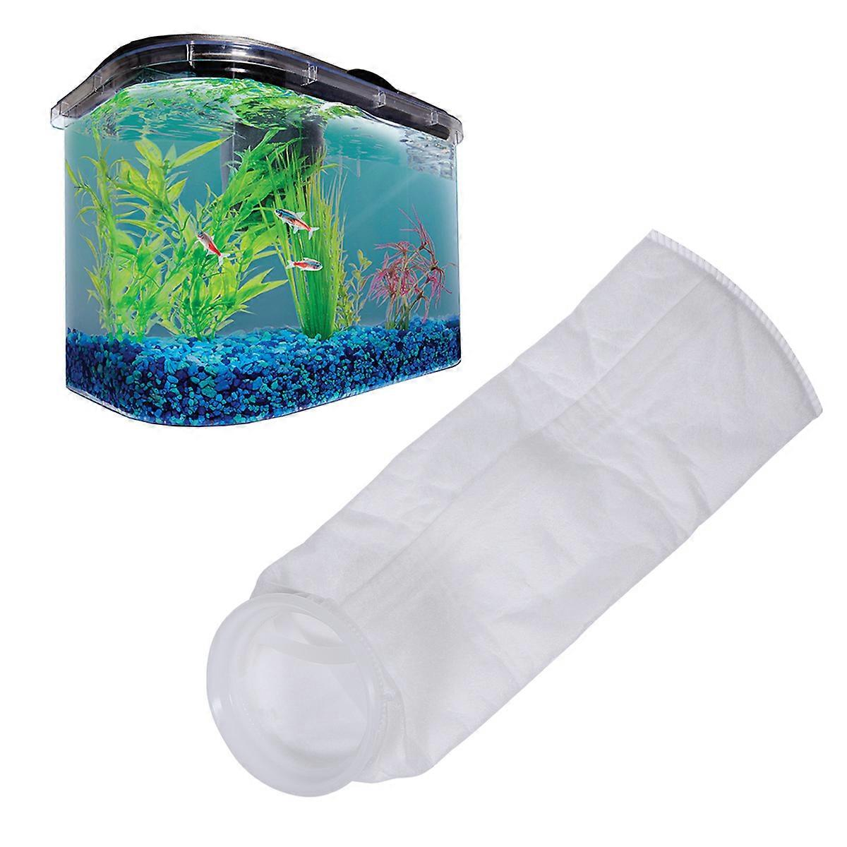 泵过滤器网袋沉淀物过滤袜方便水过滤白色 38x10.5x10.5cm 碎屑 1 套