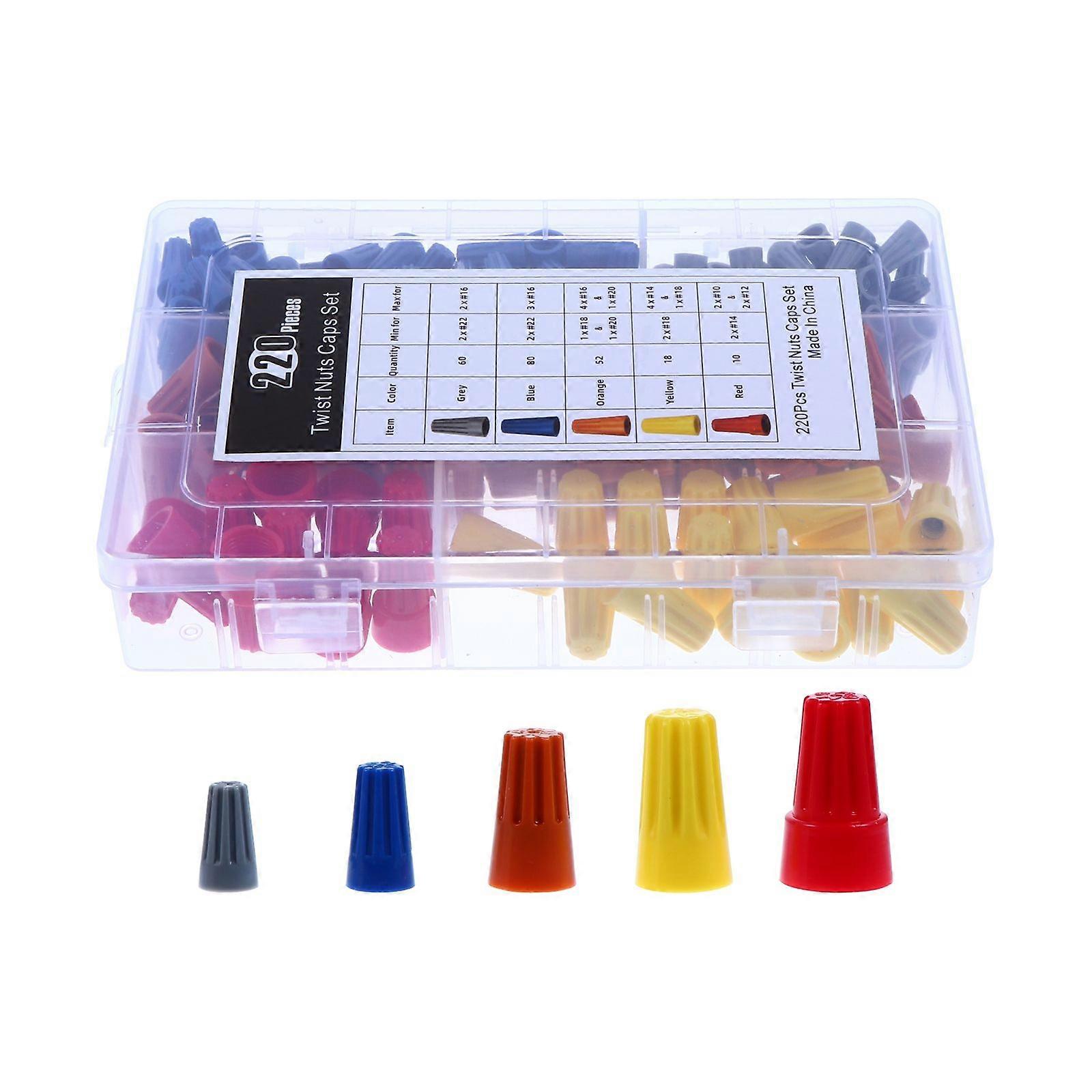Electrical Connectors Quick Connect Wire Connector Kit For Circuit Connections Assorted Color 1Set