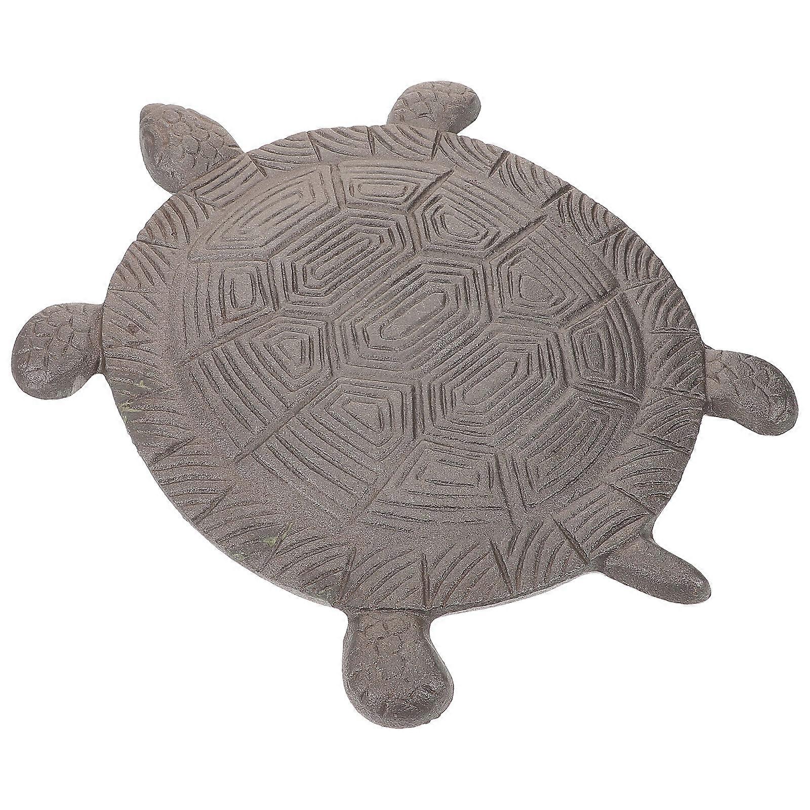 Paving Stones Iron Stepping Stone DIY Path Maker Outdoor Garden Tortoise Shape 34.00X26.00X2.00CM 1Set