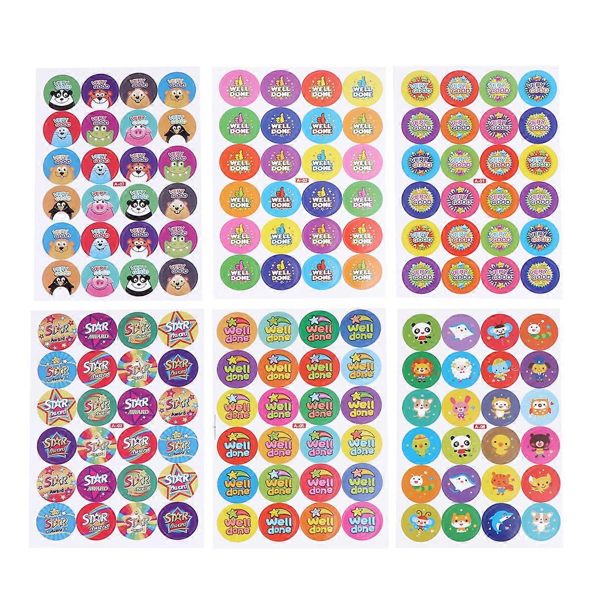 Stickers For Children Motivational Stickers Teacher Stickers Classroom Study Assorted Color 6 Sets