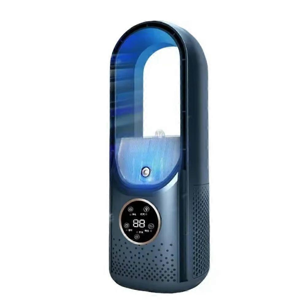 Bladeless Fan Portable Air Conditioner LED Display Desktop Fanless Blade Cooler Cooling Fan Tower Air Cooler for Office Bedroom