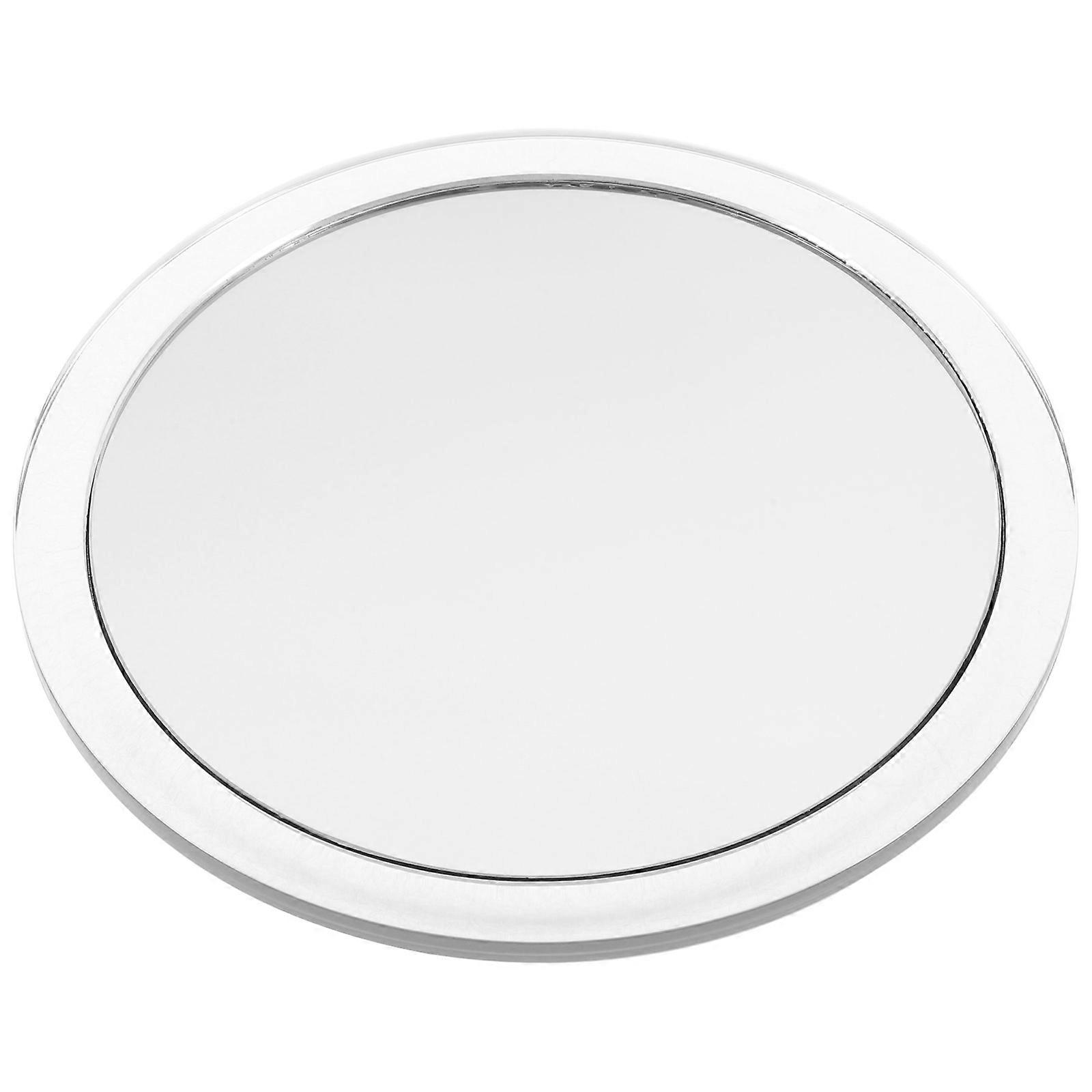 Suction Cup Vanity Mirror Magnification Bathroom Use High-definition Reflection Silver 1Pack