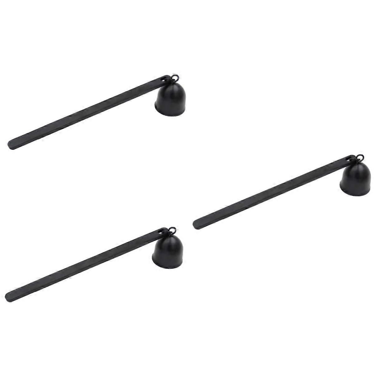 3 Stk Kerzenlöscher Stainless Steel Candle Snuffer Set for Weddings and Home Decor with Brass Fixtures and Wall Mount