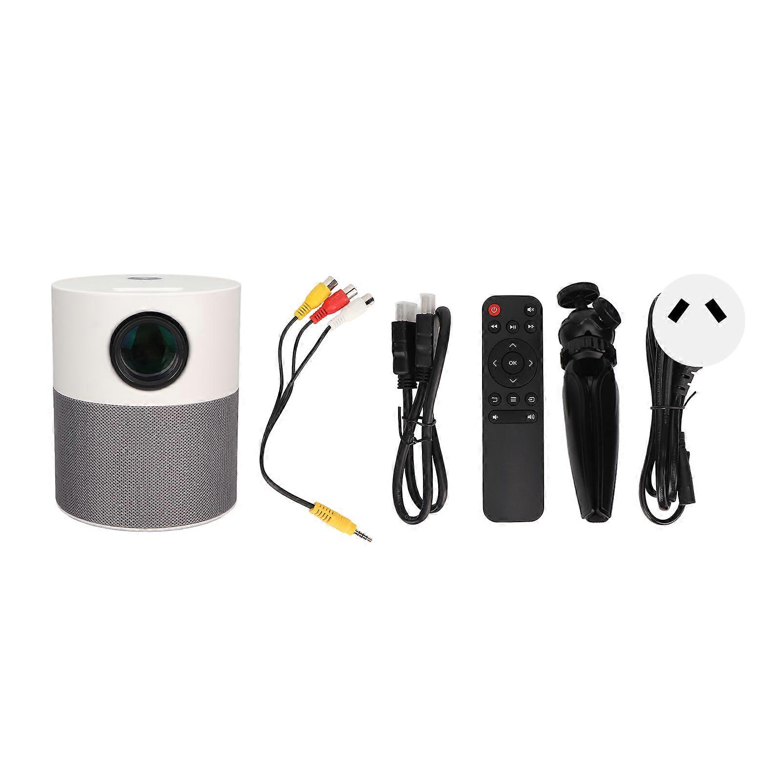 WiFi Bluetooth Projector HD 250 Inch Screen Portable 3W Speaker Same Screen Projector for Android for IOS 100‑240V AU Plug
