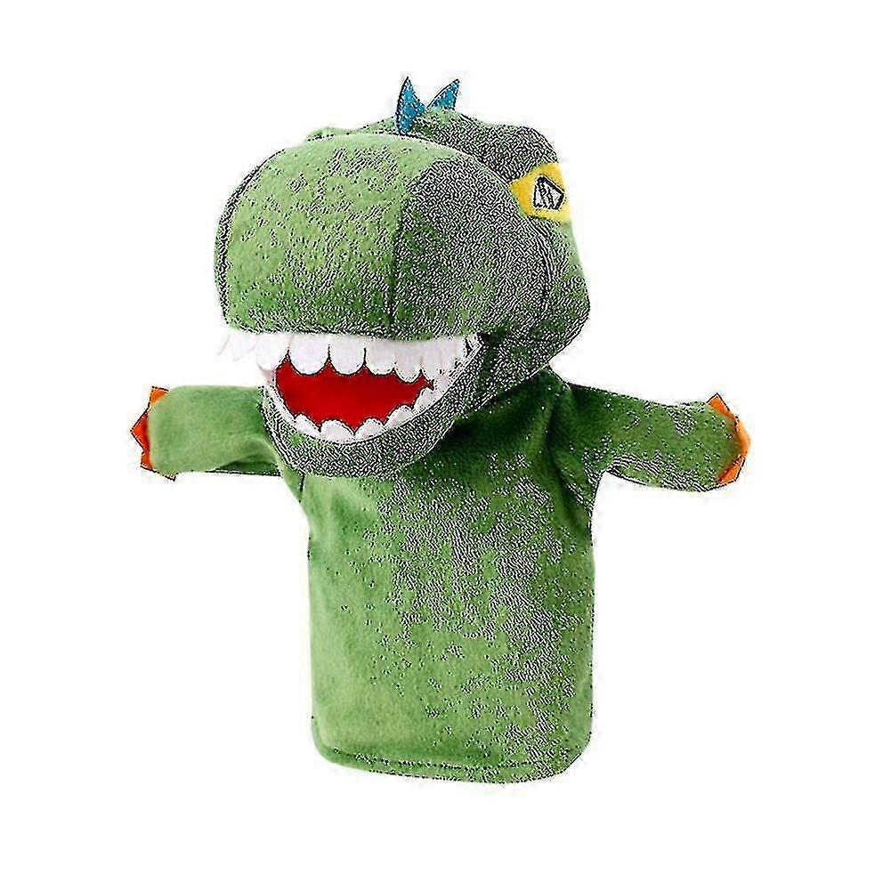 Plush Dinosaur Hand Puppet Stuffed Toy Ideal for Preschool Storytelling and Pretend Play Activities