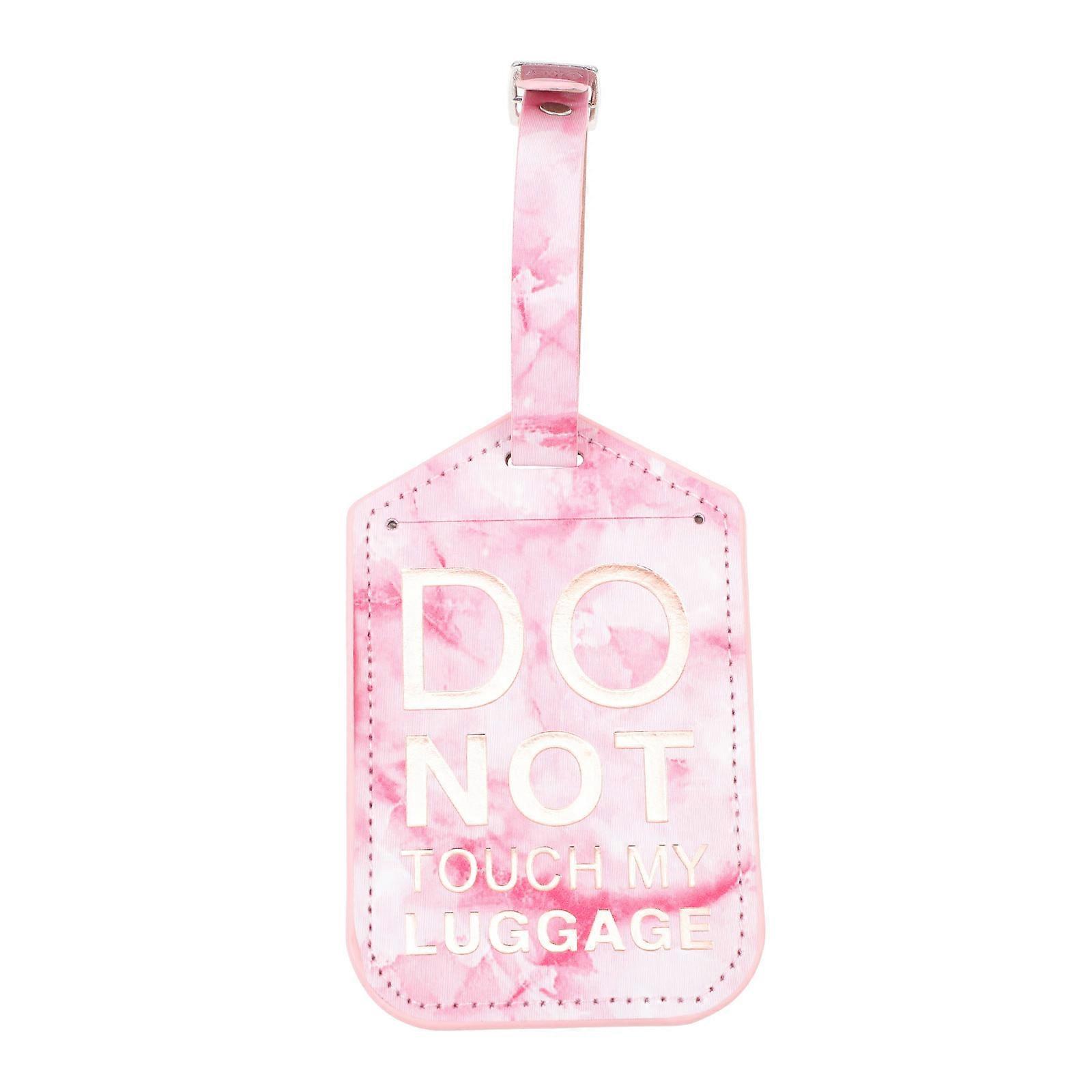 Luggage Tag Card Simple Luggage Tag Pink 20X7X1CM Name and Address Label 1Pc