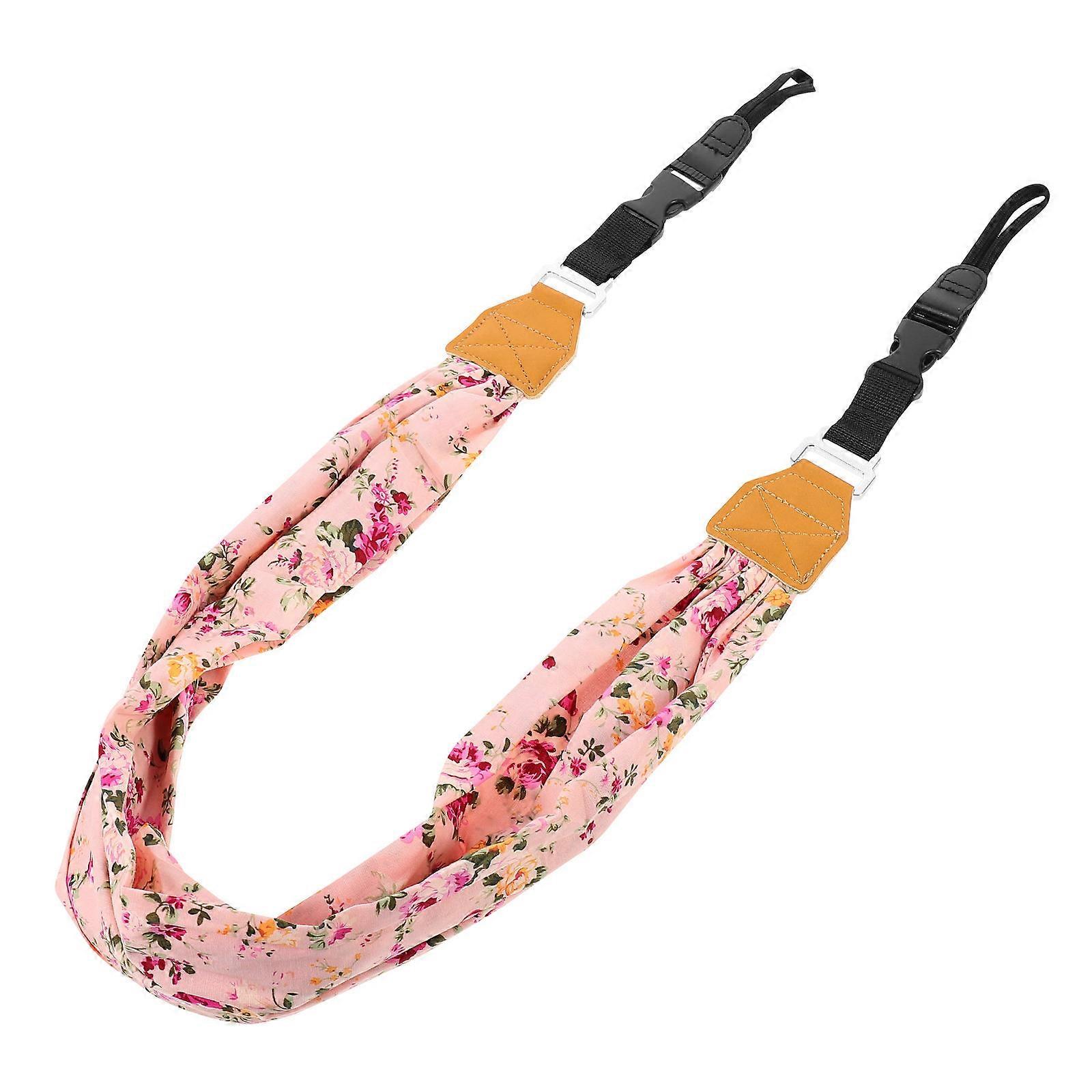 Simple Camera Belt For Outdoor Photography Pink 110X8X1CM Detachable Universal Compatibility 1Pcs