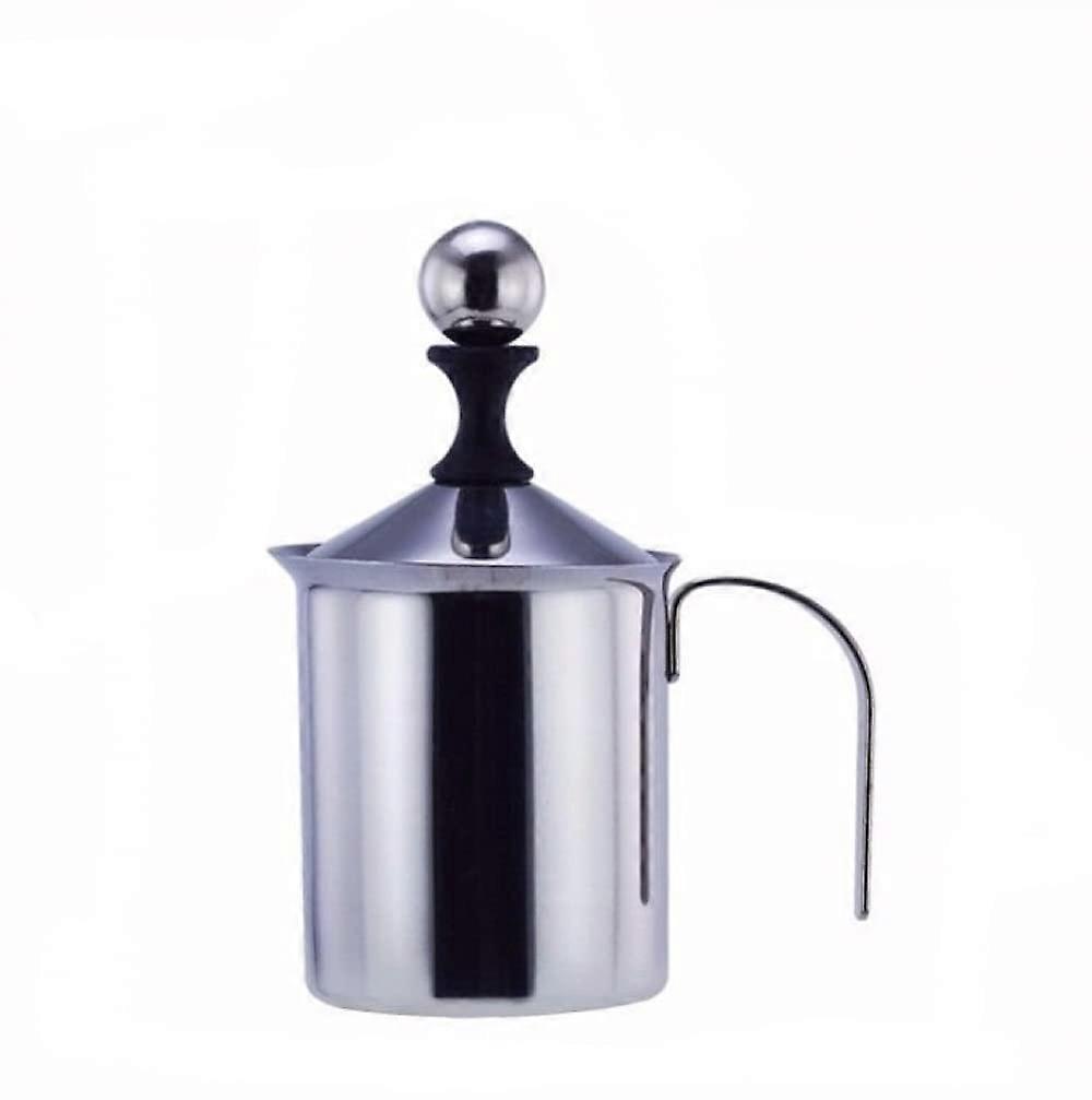 Manual Milk Frother Stainless Steel Manual Breast Pump Coffee Frother 800ml