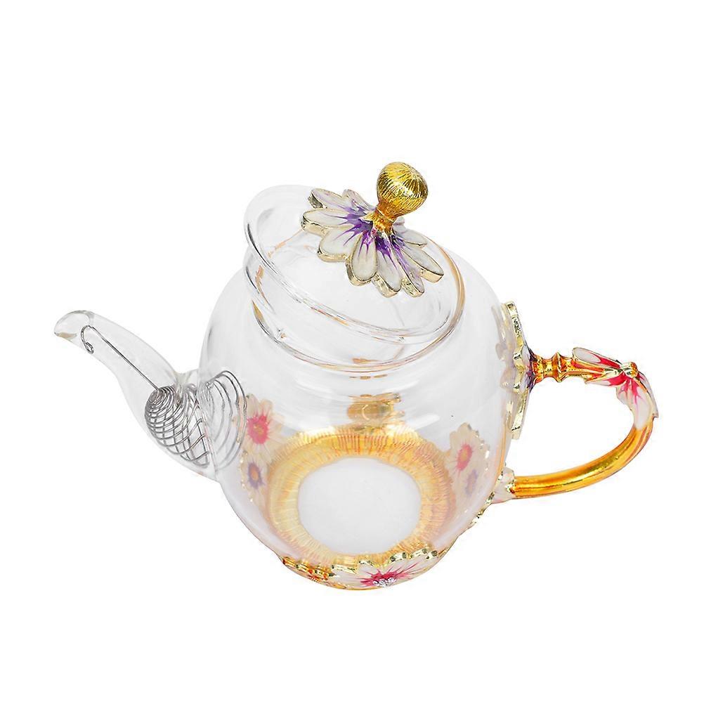 Loose Leaf Teapot Glass Teapot Tea Maker Transparent Body For Gifting 1Pack