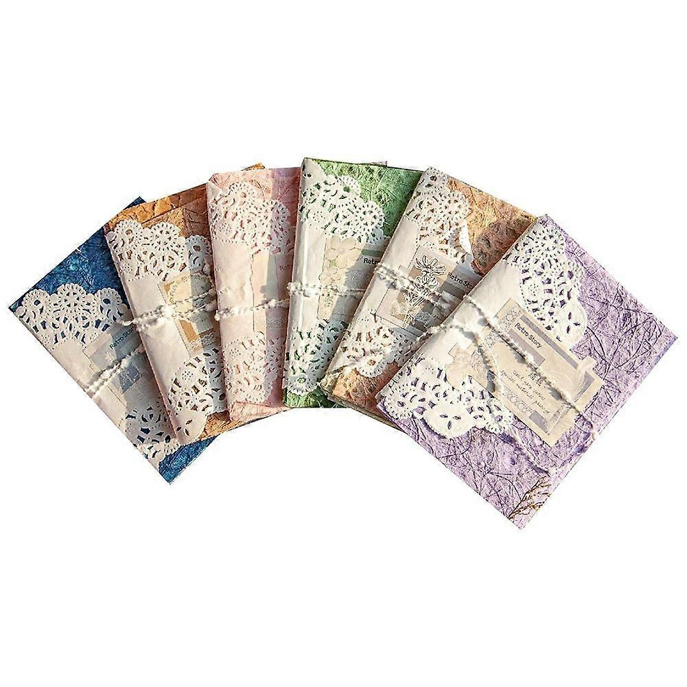 96 Sheets Textured Scrapbook Paper & Mesh Fabric Assorted Set,6 Pack Mixed Special Paper for Scrapbooking Planner