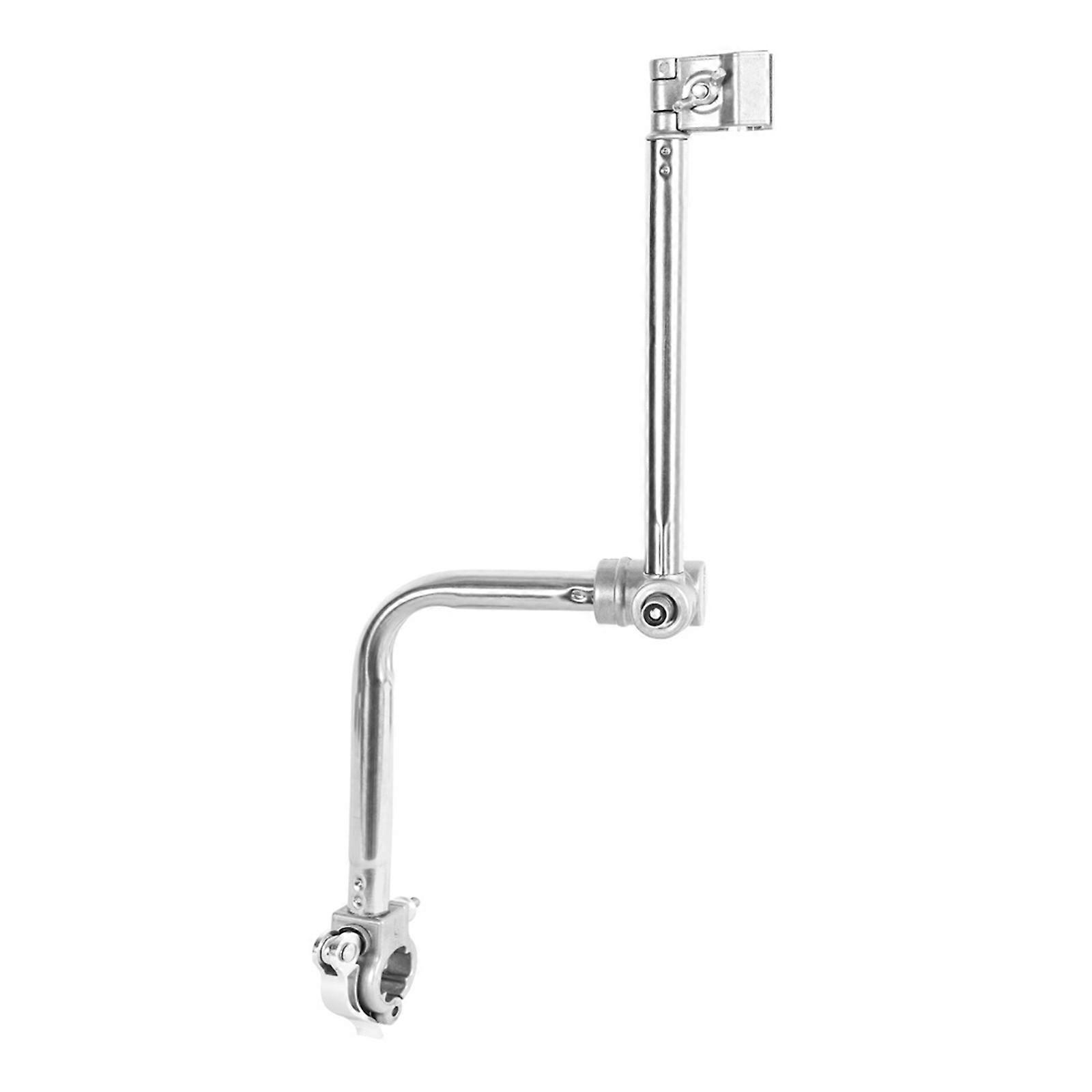 Drum Set Accessory, Stable Support For Ultra Adjustment Tom Arm, Keeps Drums Safe, Easy To Use, Flexible Use With 360° Rotatable Design, Silver,