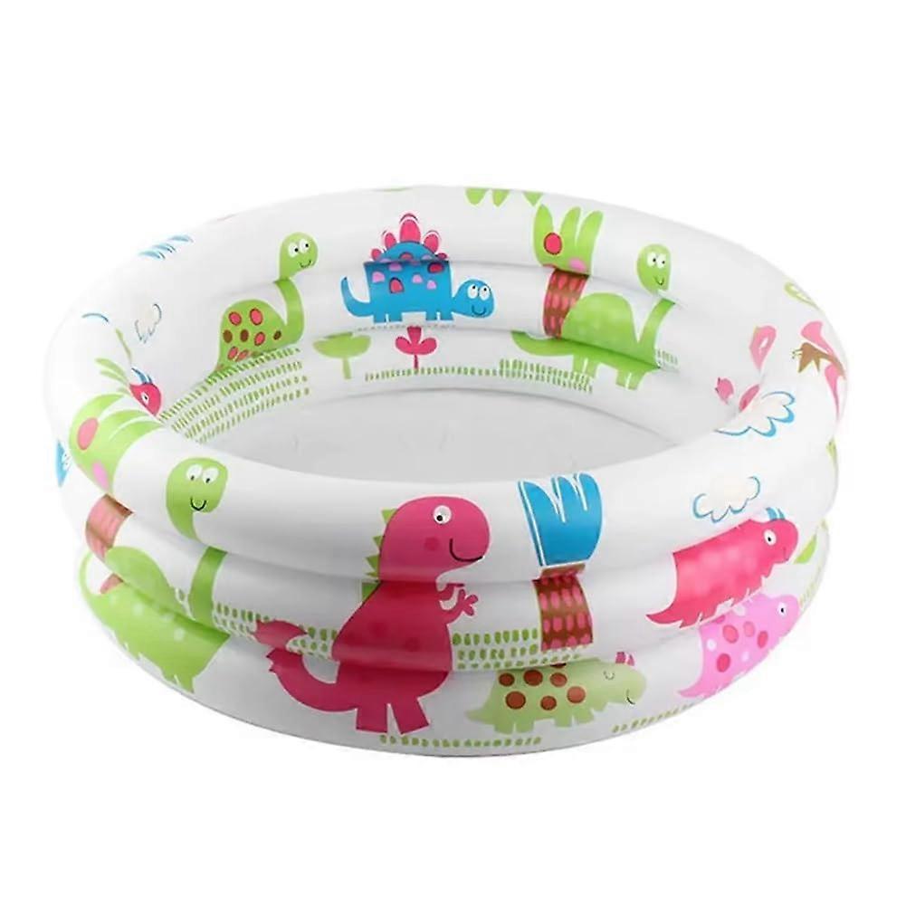 Cartoon Dinosaur Themed Inflatable Pool for Infants and Toddlers, Easy to Move and Set Up Outdoors
